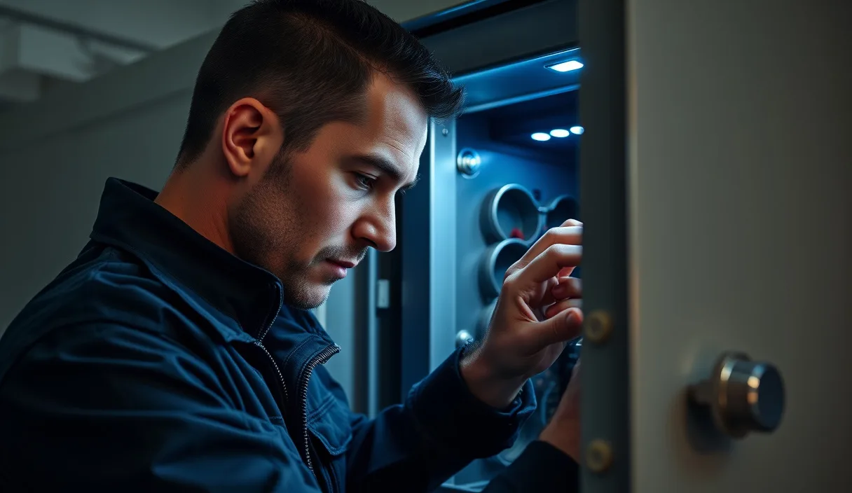Reparación del sistema electrónico de armario blindado