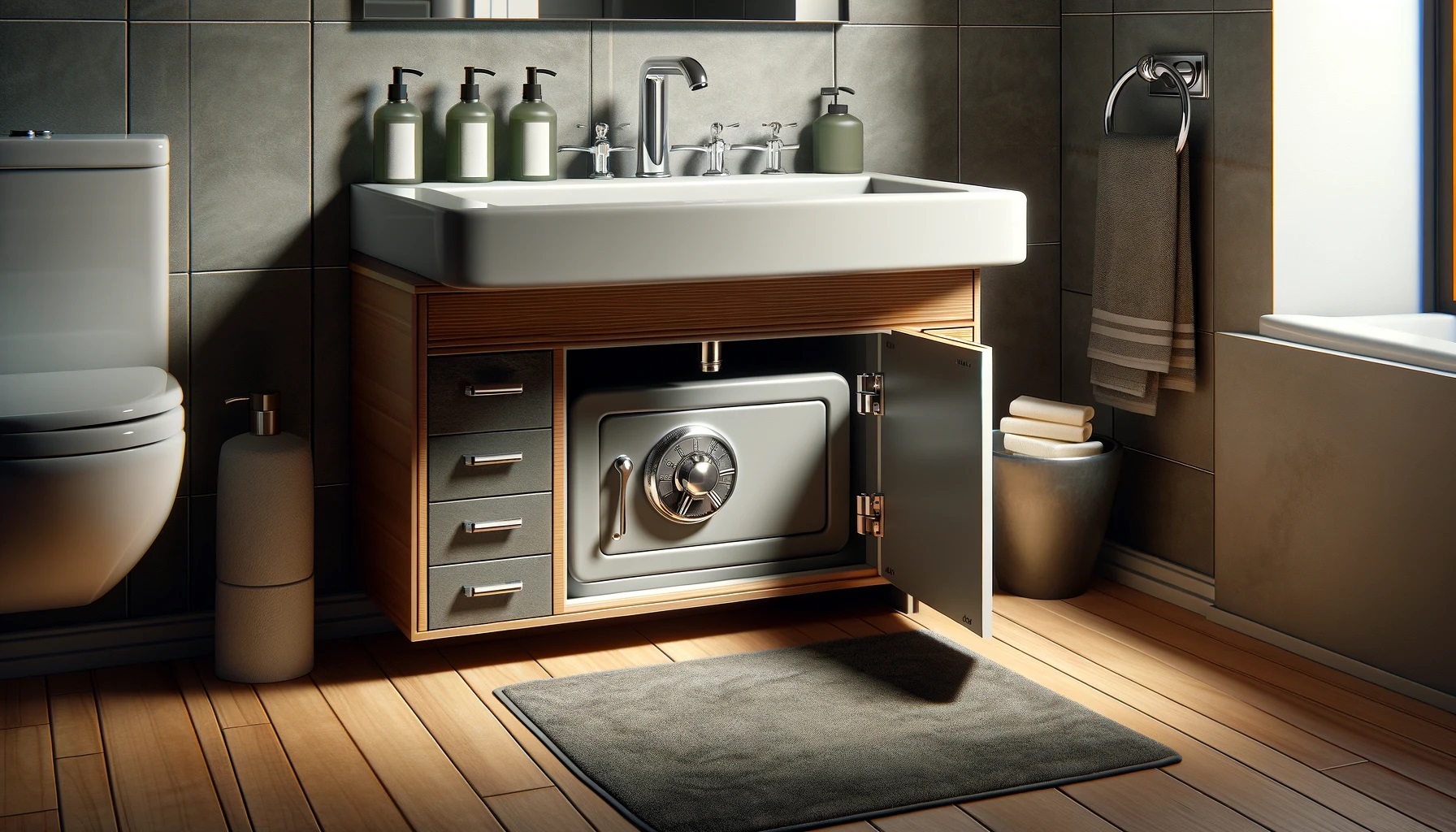 Caja fuerte camuflada en el baño: consideraciones y aspectos a tener en cuenta