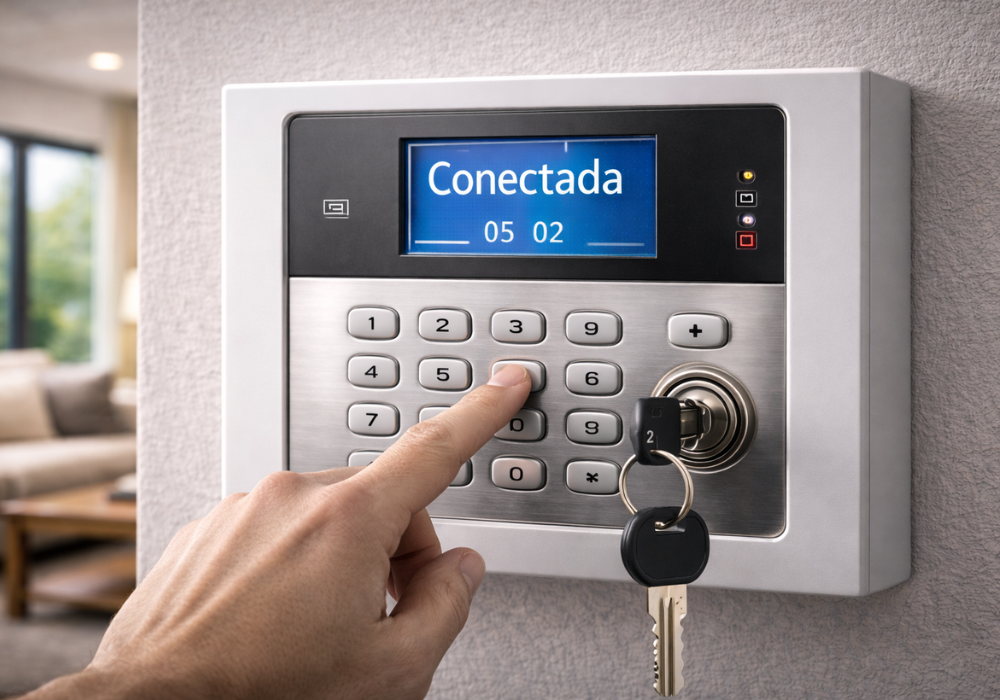 Alarmas conectadas a central receptora: seguridad 24 horas