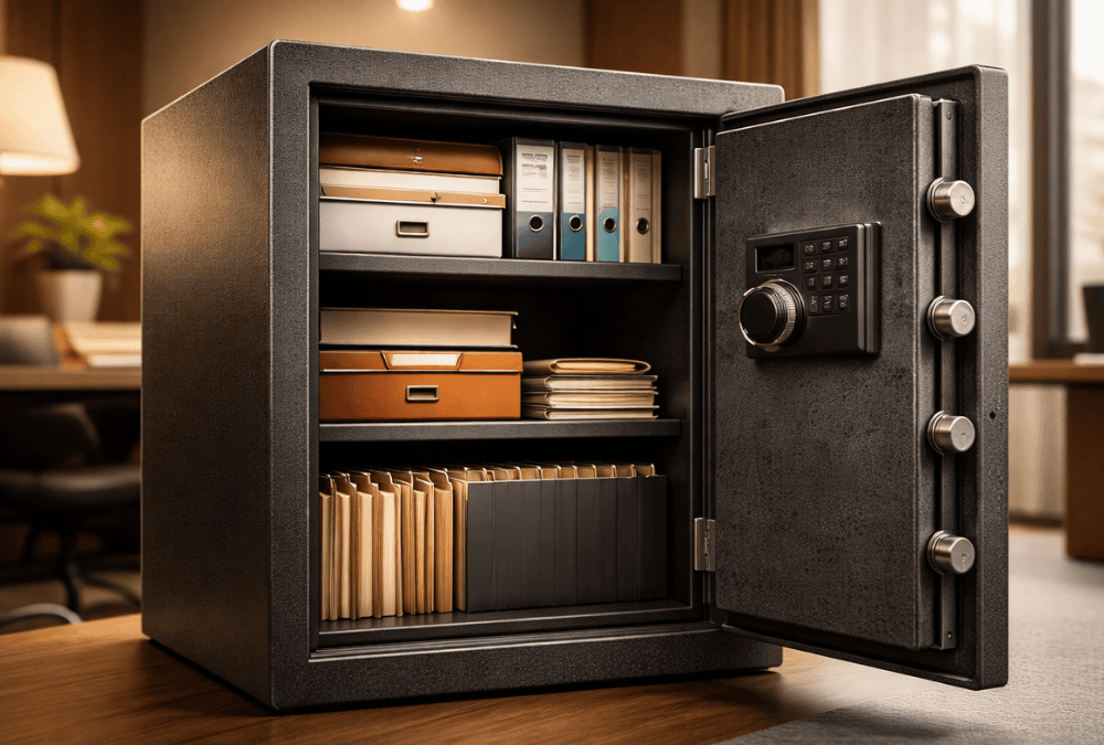 caja fuerte ignífuga para documentos