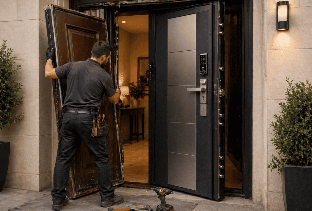 Cambio de puerta blindada por acorazada: mejora la seguridad de tu hogar