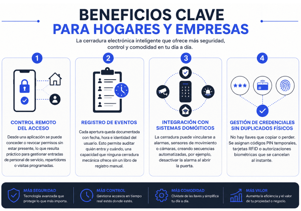 Qué es una cerradura electrónica inteligente