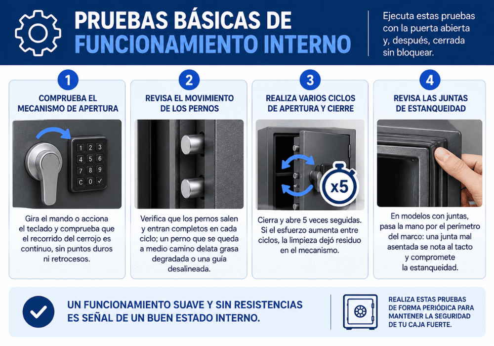 Pruebas básicas de funcionamiento interno